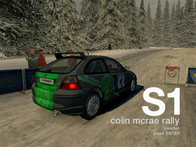 Colin McRae Rally 04 (Windows) screenshot: Snowy Sweden