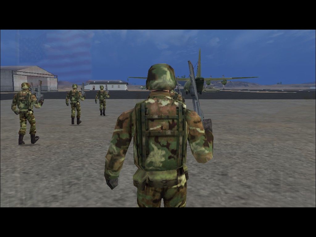 Comanche 4 (Windows) screenshot: Pre-mission cutscene