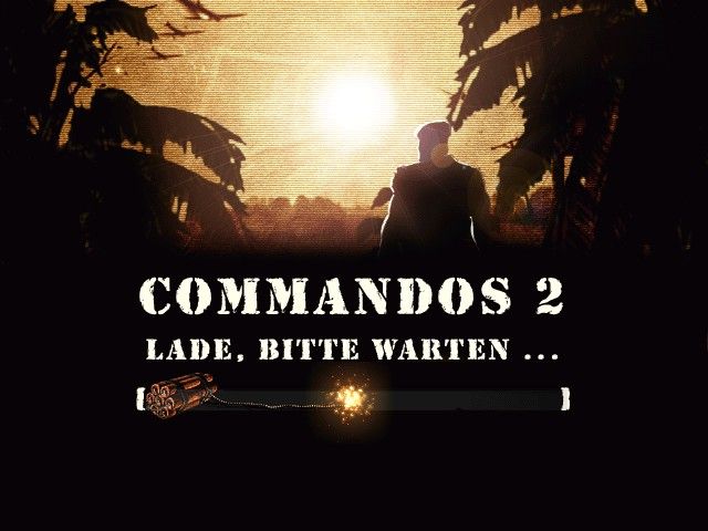 Commandos 2: Men of Courage (Windows) screenshot: Loading screen (German version)