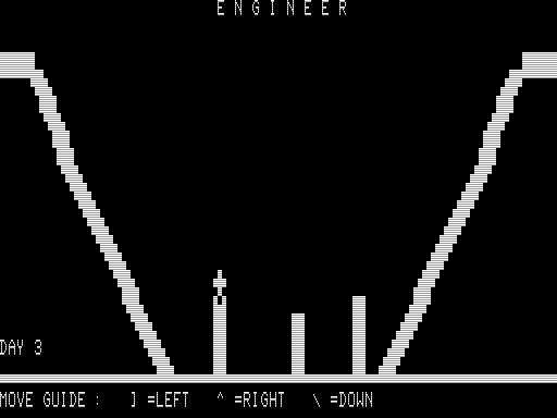 Engineer (TRS-80) screenshot: I Have a Few Support Beams