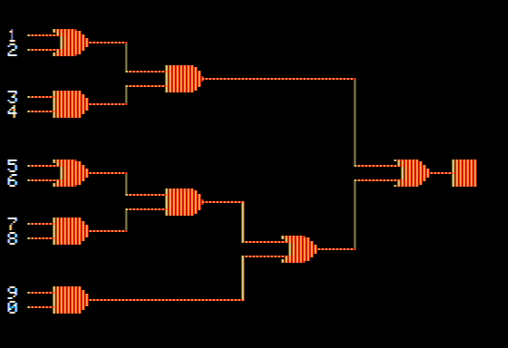 Boolean Brain (Apple II) screenshot: A Puzzle