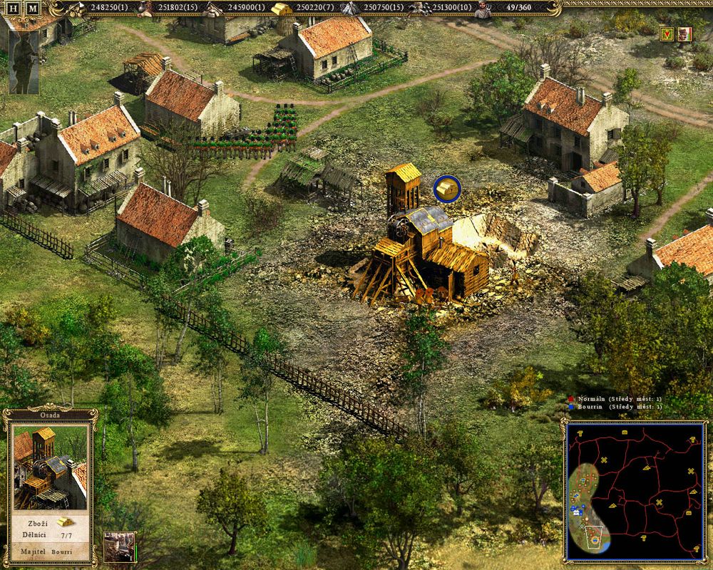 Cossacks II: Napoleonic Wars (Windows) screenshot: A gold mine