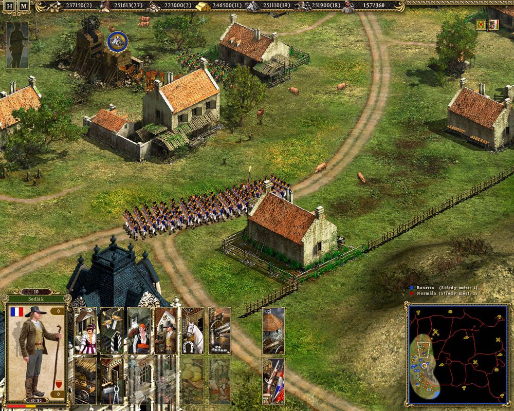 Cossacks II: Napoleonic Wars (Windows) screenshot: Our troops are moving