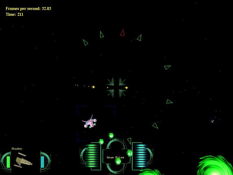 Wet Attack: The Empire Cums Back (Windows) screenshot: Kill those evil Space Pirates