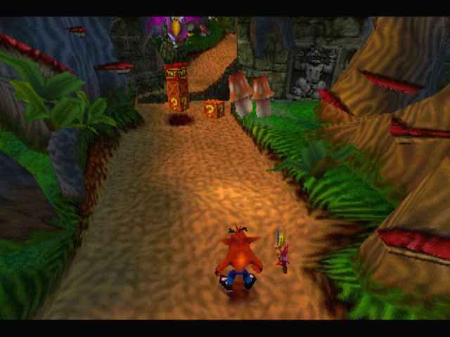 Crash Bandicoot 2: Cortex Strikes Back (PlayStation) screenshot: 3D environments