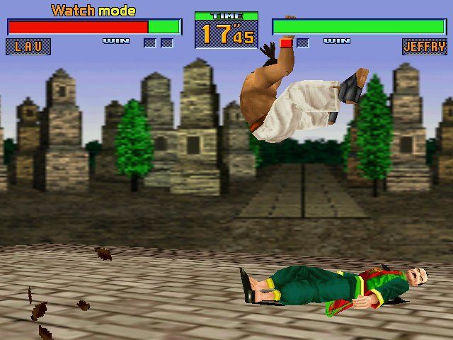 Virtua Fighter 2 (Windows) screenshot: Thats gonna hurt