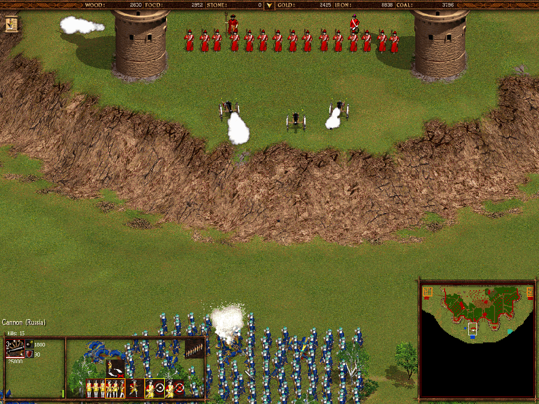 Screenshot of Cossacks: Back to War (Windows, 2002) - MobyGames