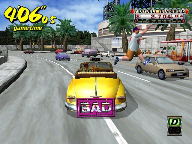 Crazy Taxi (Windows) screenshot: I am bad