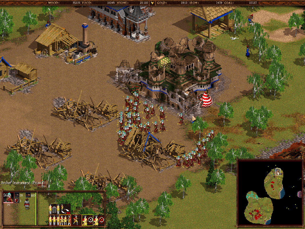 Cossacks: Back to War (Windows) screenshot: Decimated village