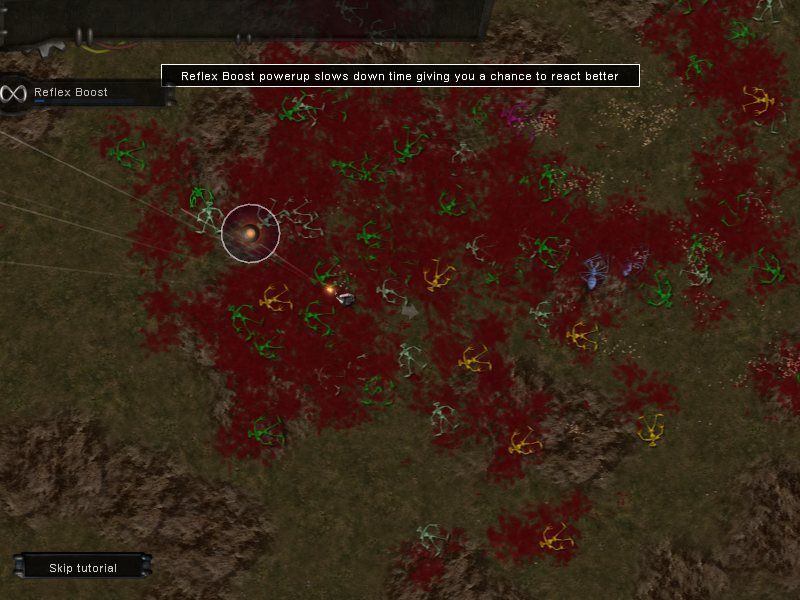 Crimsonland (Windows) screenshot: Reflex Boost