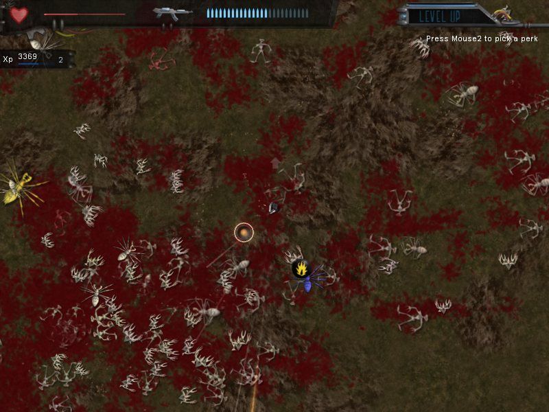 Crimsonland (Windows) screenshot: Survival