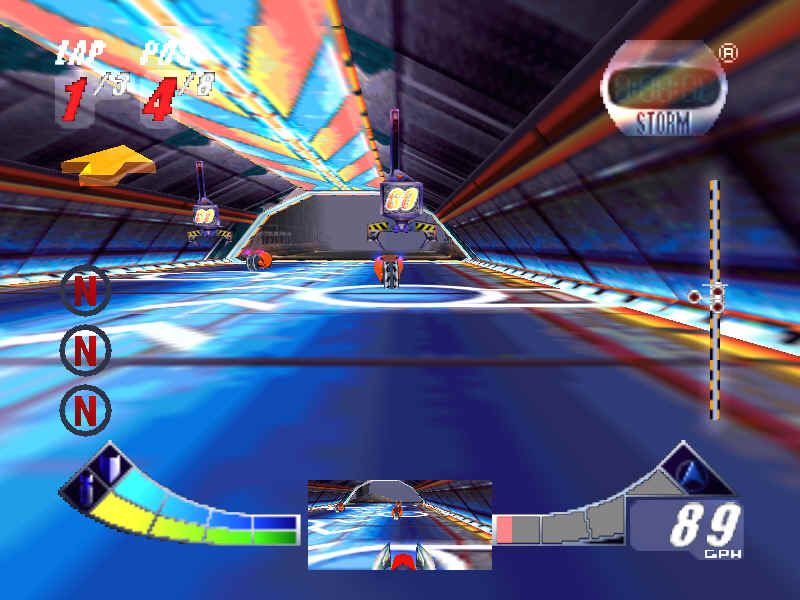 Extreme-G: XG2 (Windows) screenshot: Going for some extreme racing!
