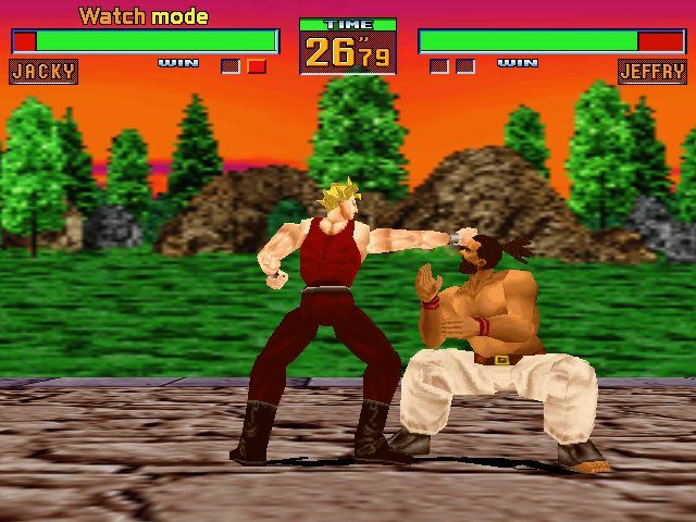 Virtua Fighter 2 (Windows) screenshot: Jeffry: Missed me!