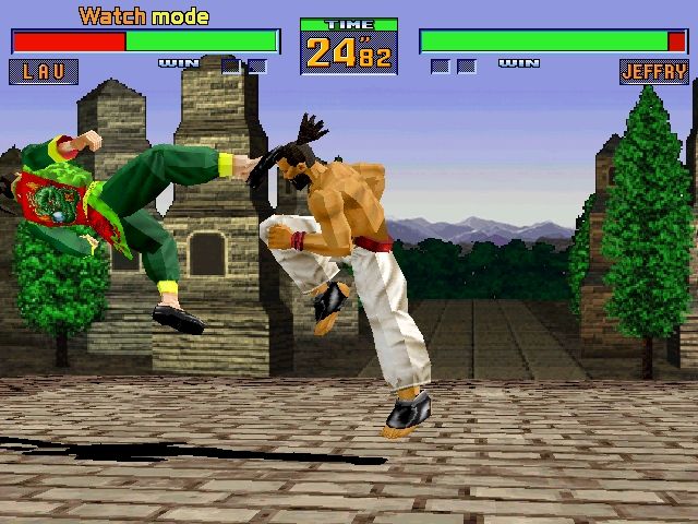 Virtua Fighter 2 (Windows) screenshot: Lau vs Jeffry