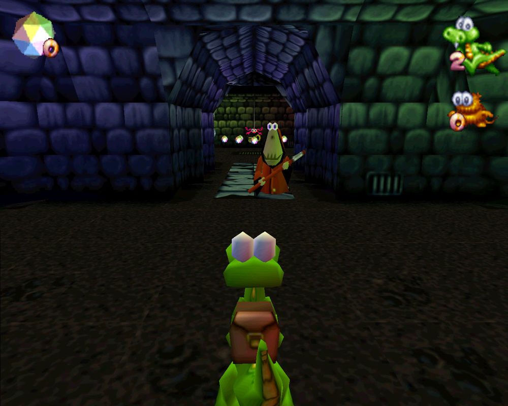 Croc: Legend of the Gobbos (Windows) screenshot: In the dungeon