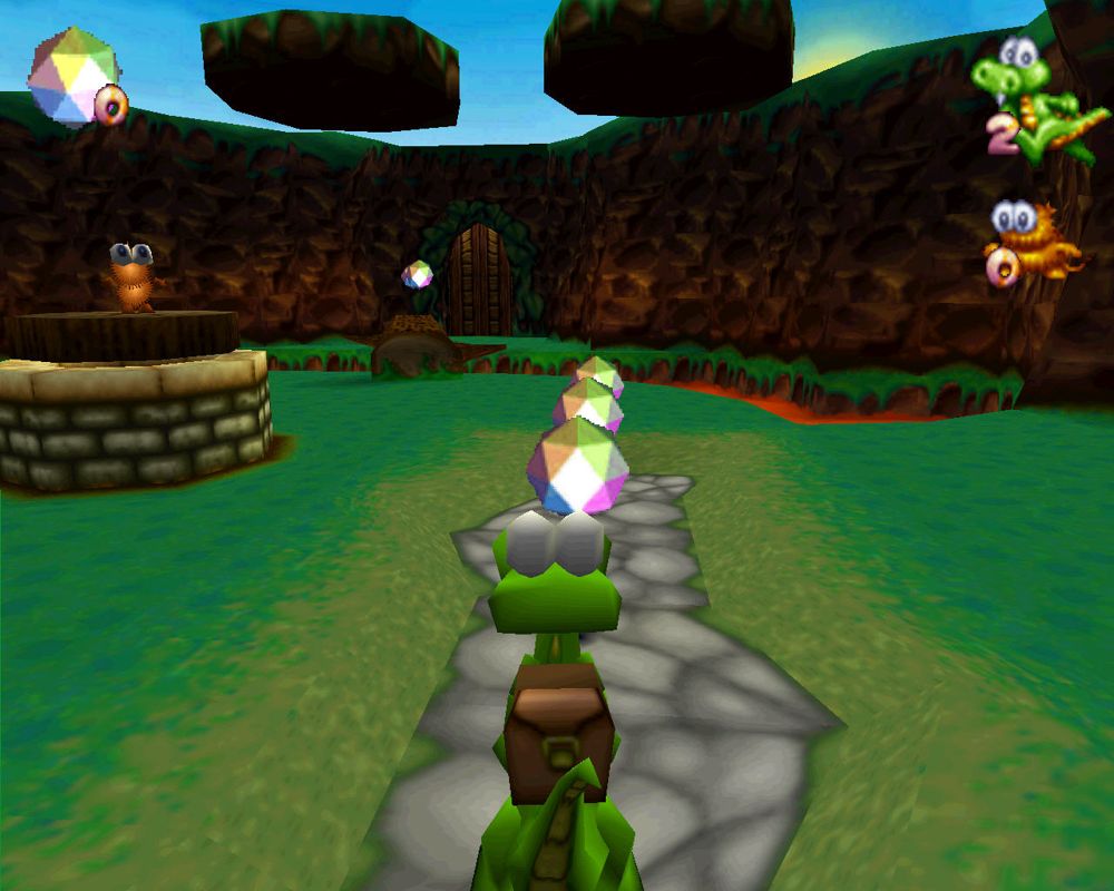 Croc: Legend of the Gobbos (Windows) screenshot: Find 100 diamonds to get an extra life.