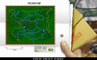 Gunship 2000: Philippine Islands & Antarctica Scenario Disk With Mission Builder (DOS) screenshot: Mission briefing [Philippine Islands campaign]
