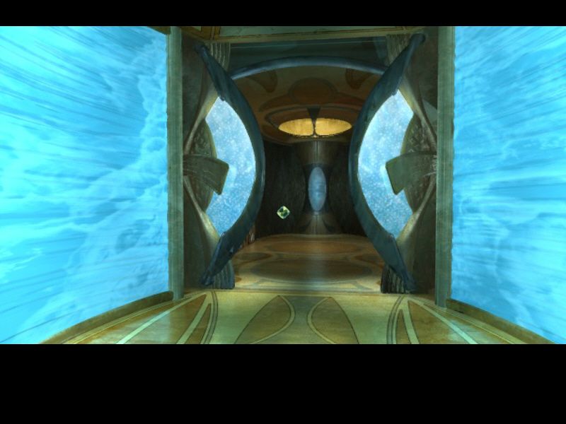 Crystal Key II: The Far Realm (Windows) screenshot: A corridor in the Meribah Palace.