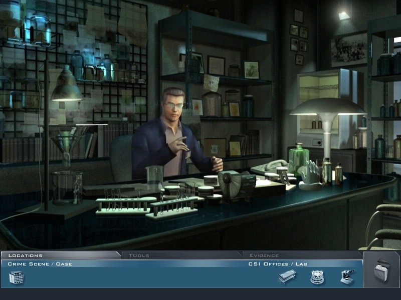 CSI: Crime Scene Investigation (Windows) screenshot: first meeting with Gisham