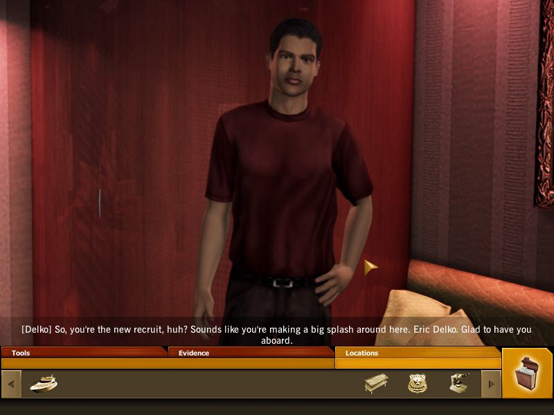 CSI: Miami (Windows) screenshot: Eddie Delko helps you with Case 3