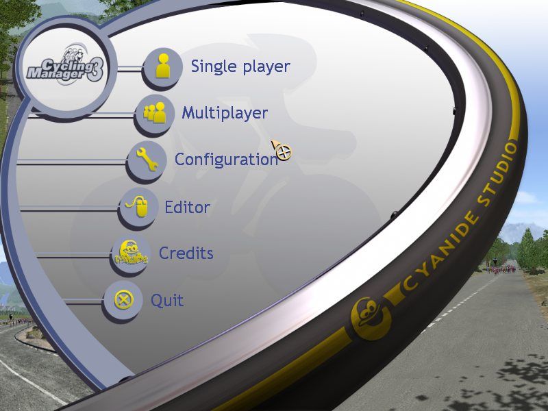 Cycling Manager 3 (Windows) screenshot: Main Menu