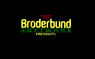 Where in Europe is Carmen Sandiego? (DOS) screenshot: Brøderbund title screen