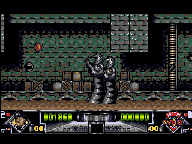 Dalek Attack (Amiga) screenshot: Level 1 boss