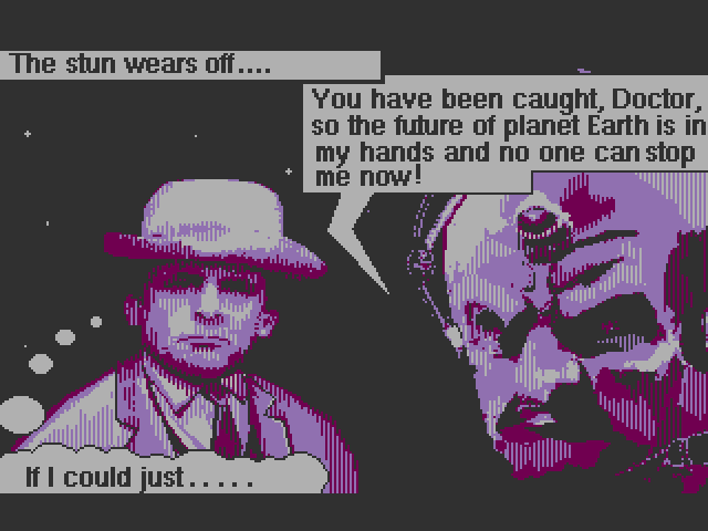 Dalek Attack (Amiga) screenshot: Game over screen 2