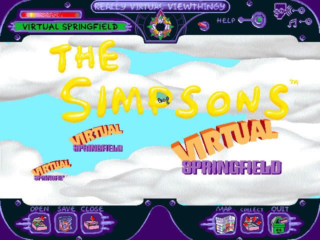 The Simpsons: Virtual Springfield (Windows) screenshot: Title Animation