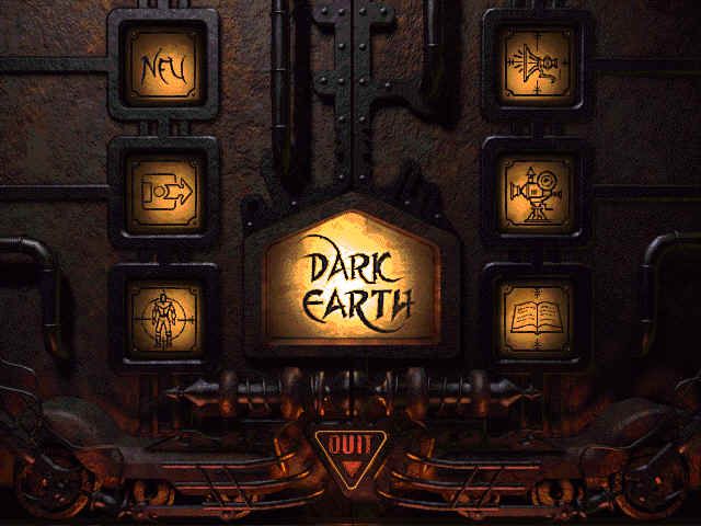 Dark Earth (Windows) screenshot: Main menu