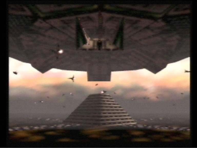 Star Fox 64 (Nintendo 64) screenshot: The 'Independence Day' Level