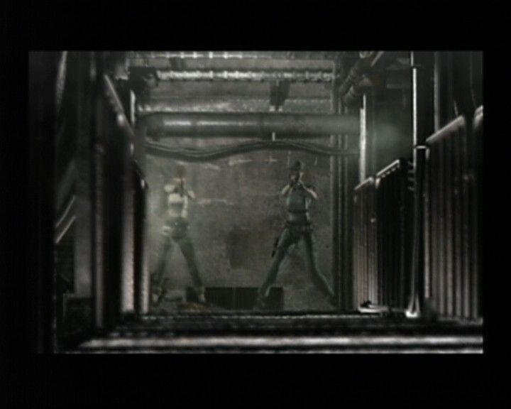 Resident Evil (GameCube) screenshot: Chris Scenario - When you want something done properly, let women handle it