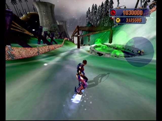 Dark Summit (GameCube) screenshot: There's plenty of suspicious activity on this mountain