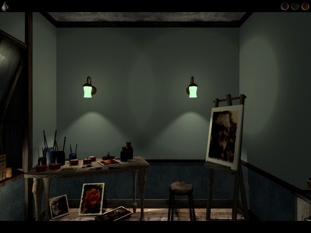 Dark Fall: The Journal (Windows) screenshot: Arther's Studio