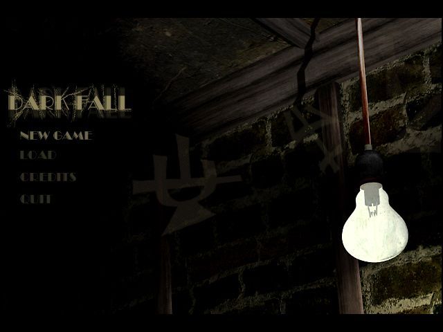 Dark Fall: The Journal (Windows) screenshot: Main Menu