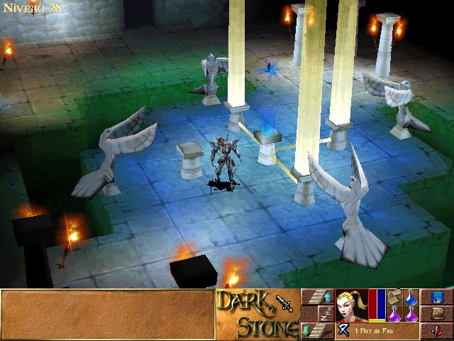 Darkstone (Windows) screenshot: There are quite confusing places in this game, not easily solvable