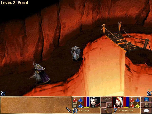 Darkstone (Windows) screenshot: The game is what we call 3D, but I'd prefer Nox instead