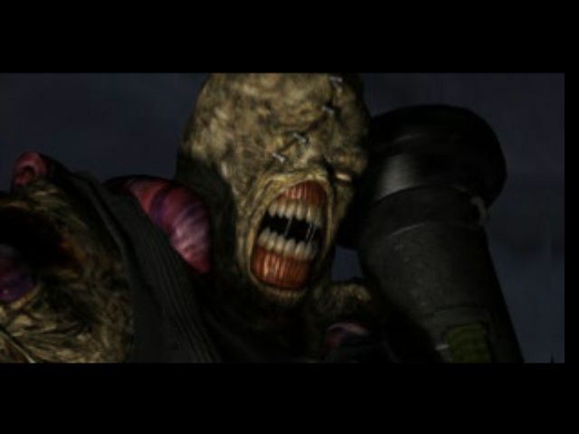 Resident Evil 3: Nemesis (PlayStation) screenshot: It's Nemesis!