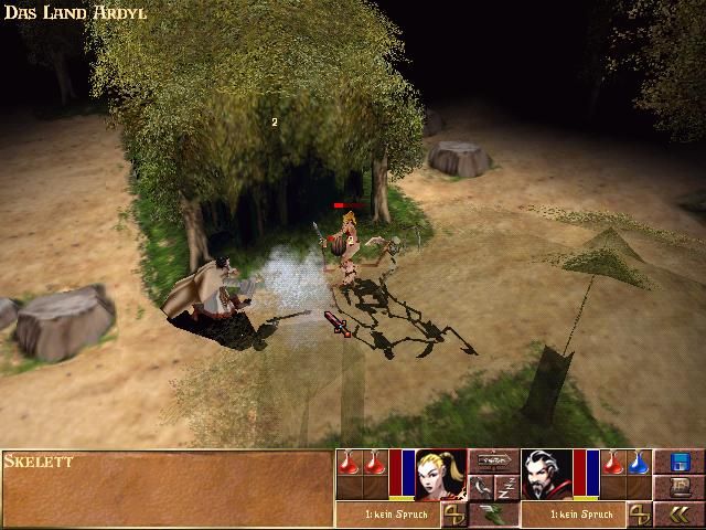 Darkstone (Windows) screenshot: Fighting