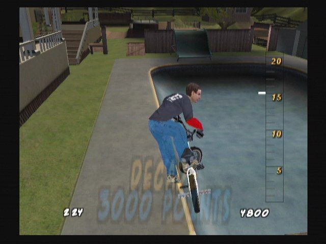 Dave Mirra Freestyle BMX 2 (GameCube) screenshot: Greenville, NC is a GameCube bonus level