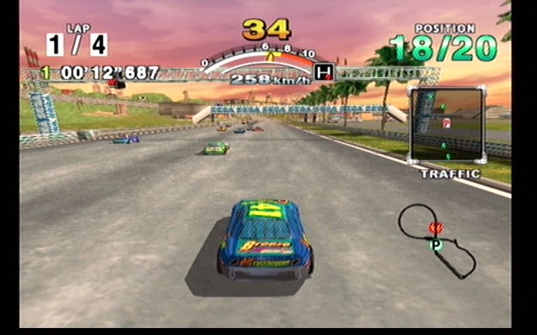 Daytona USA (Dreamcast) screenshot: In Game 2