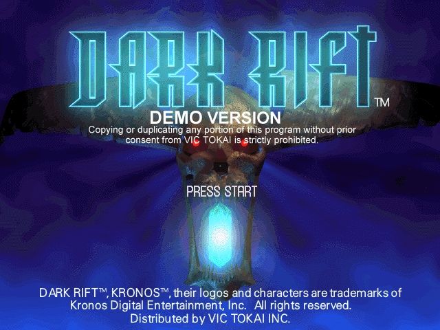 Dark Rift (Windows) screenshot: Demo Title Screen