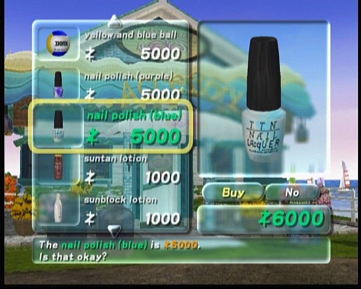 Screenshot of Dead or Alive Xtreme Beach Volleyball (Xbox, 2003