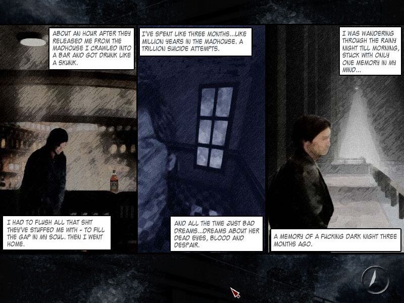 The Dead City (Windows) screenshot: Graphic Novel style intro (1/2)