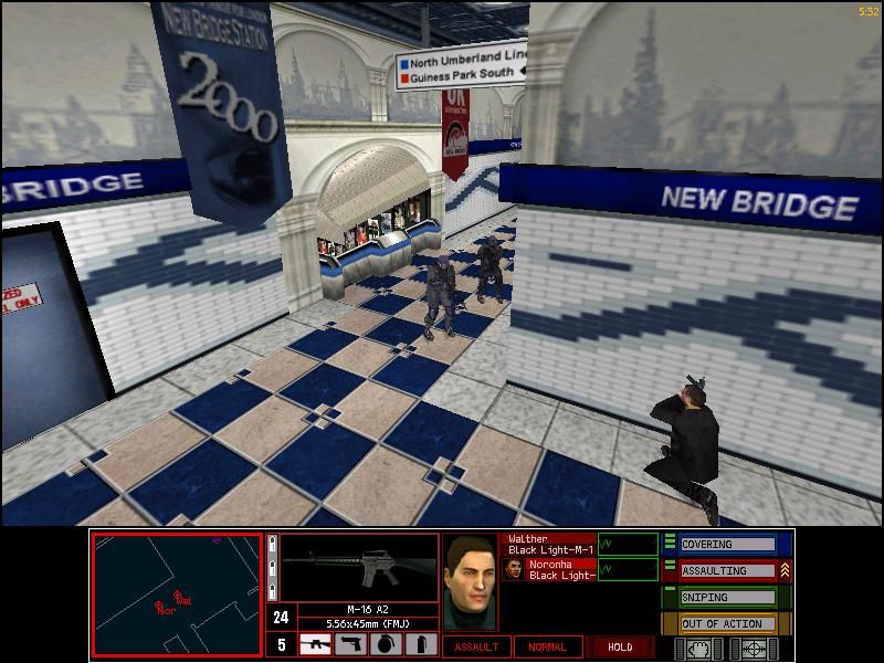 Tom Clancy's Rainbow Six: Rogue Spear Mission Pack - Urban Operations (Windows) screenshot: London- Right around the corner