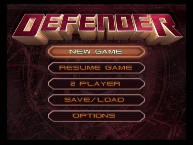 Defender (GameCube) screenshot: Title screen