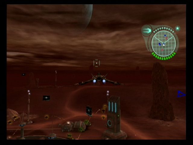 Defender (GameCube) screenshot: Defend the colony!