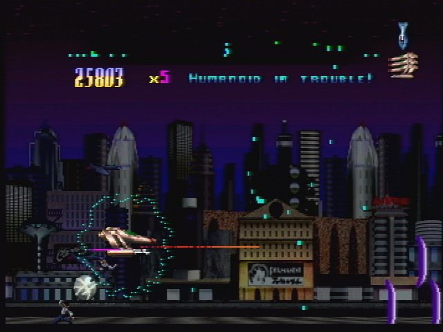 Defender 2000 (Jaguar) screenshot: Defender 2k: City Skyline