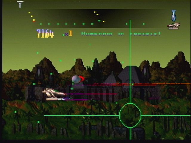 Defender 2000 (Jaguar) screenshot: Defender 2k: Landers warping in!