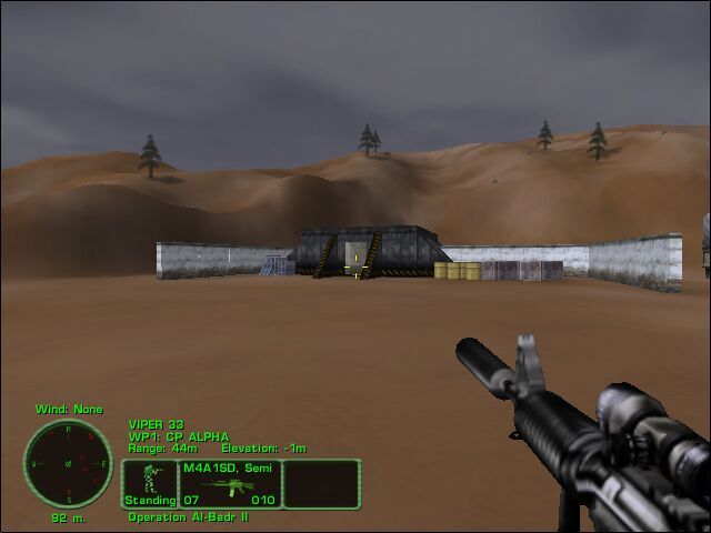 Delta Force: Task Force Dagger (Windows) screenshot: Enemy underground bunker entrance